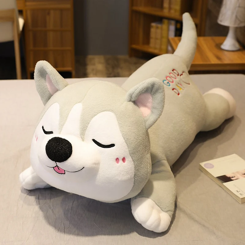 70 см Kawaii мягкие игрушки Хаски Милая симуляция хаски собака плюшевая подушка