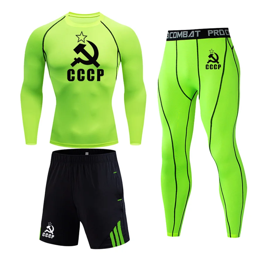 

Men's Sportswear Suit New Multicolor Tights Suits Gym Training Sports Set Branded Clothing Running Sets Quick Dry Tracksuit