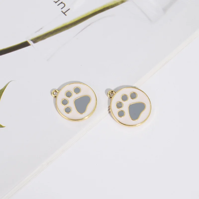 10 звёзд эмалированные Подвески в виде собачьей лапы металлическая подвеска