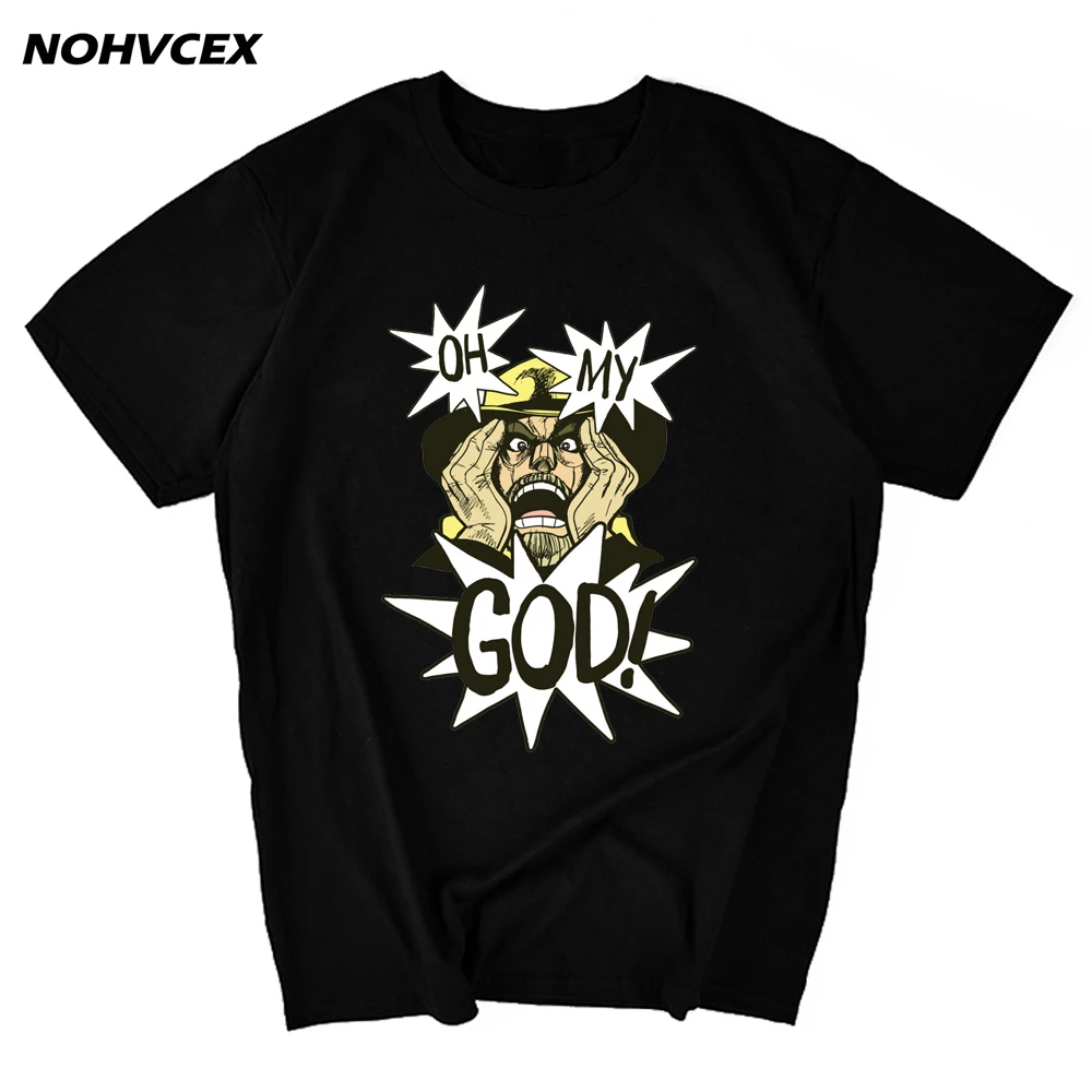 Невероятные приключения Джоджо О Боже! Футболка мужская с японским аниме принтом