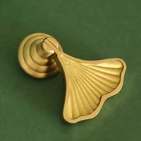 brass wardrobe door handle modern simple nordic light luxury wind drawer cabinet single hole pure copper furniture handle