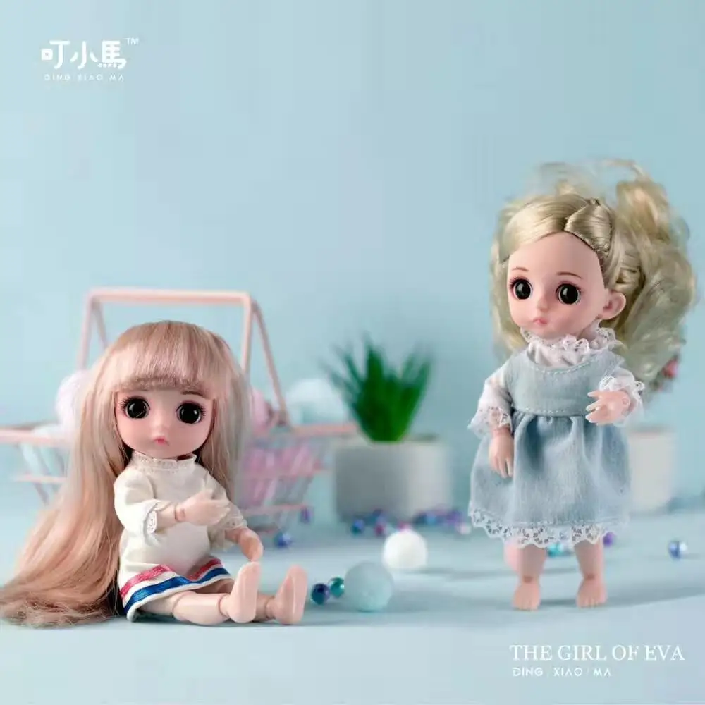 Новинка 15 см Мульти-шарнир BJD кукла с одеждой Модная Кукла игрушка Мульти-шарнир мини игрушки подарок для девочек мягкое тело
