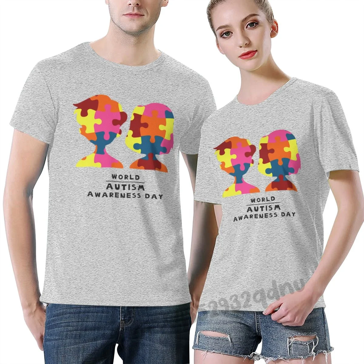 

Children World Autism Awareness Day T Shirt Short Sleeve Family Designing Natural Euro Size S-6xl Humor Crazy Shirt