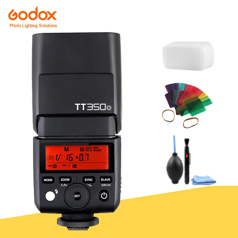 

Беспроводная мини-вспышка Godox TT350O 2,4G HSS 1/8000s TTL GN36 для камеры Olympus Panasonic Camera s