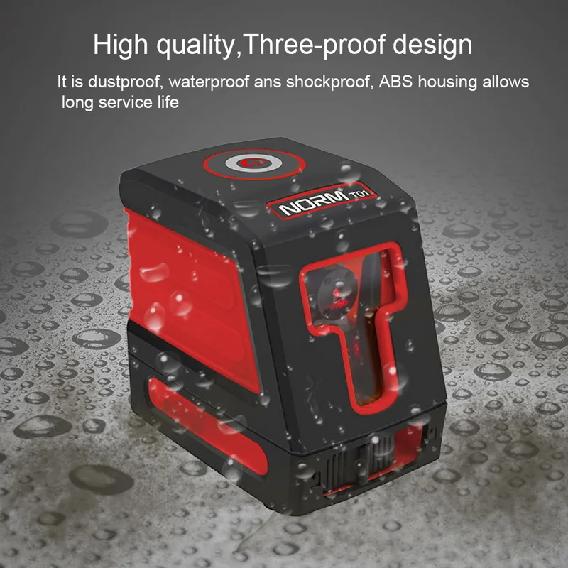 Junejour Mini 2 поперечные линии лазерный уровень красный луч или самонивелирующийся в