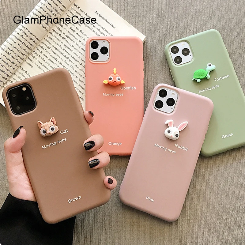 GlamPhone чехол милый маленький для телефона с рисунком в виде животного iPhone11Pro/Max X XS