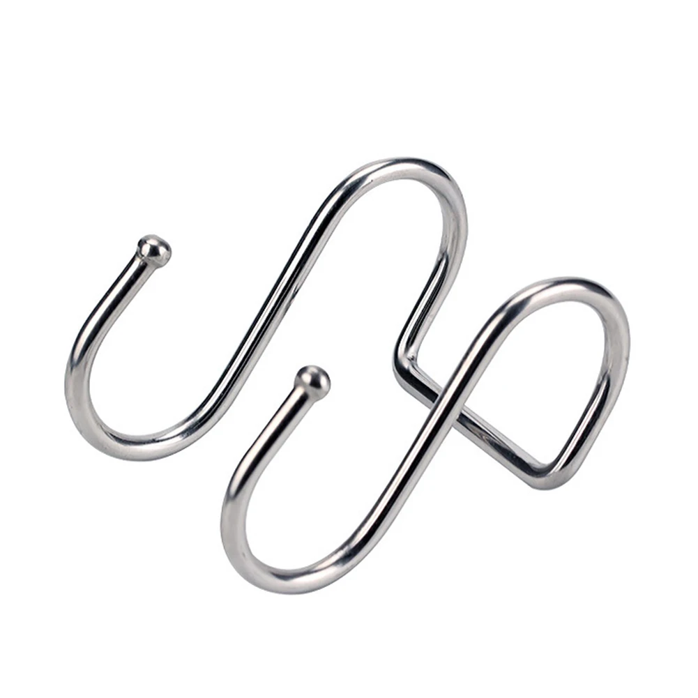

Home Hooks Pothook Hanger Holder Cabinet Stainless Steel Storage S-Shaped Towel