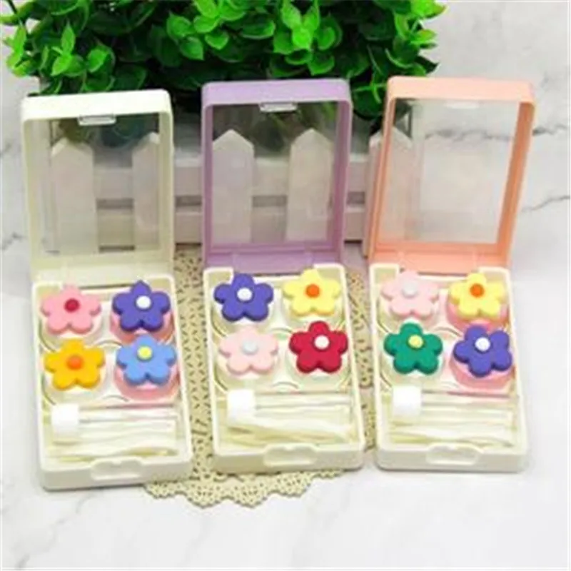 Новые модные чехлы для контактных линз симпатичные сделай сам две пары невидимых