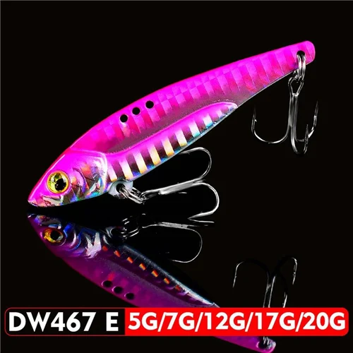 1 шт. VIB приманка 3D карандаш для глаз 5 г 7 г 12 г 17 г 20 г балансировочная ложка Спиннер живопись жесткая приманка для рыбалки рыболовные снасти тройной крючок - Цвет: colorE