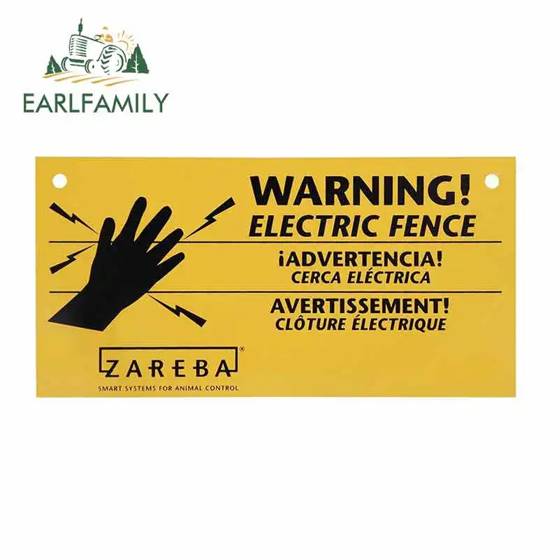 EARLFAMILY 13 см x 6 для Zareba Электрический забор предупреждающий знак индивидуальные