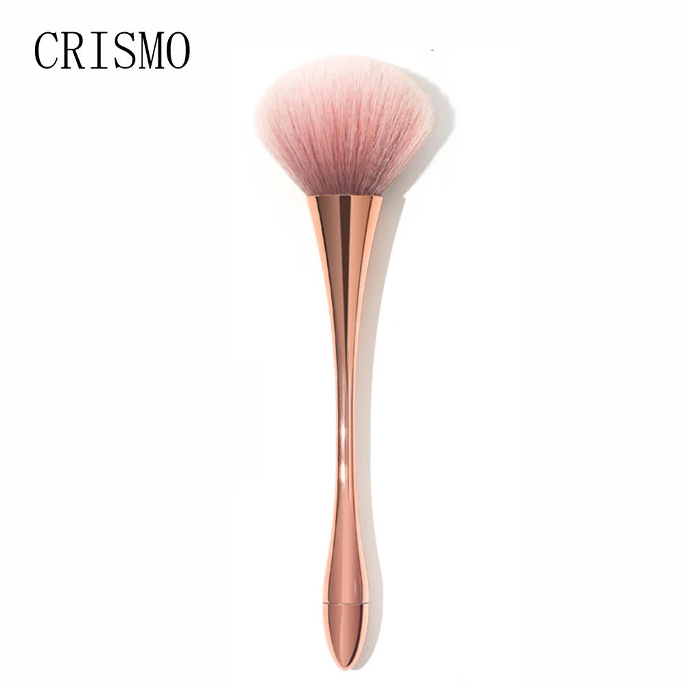 

CRISMO, 1 шт., розовая золотая ручка, Кисть для макияжа, косметические кисти для основы, Рассыпчатая кисть для пудры, женская кисть для лица, инст...