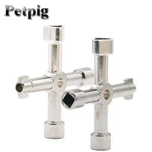 Многофункциональный Электрический шкаф управления внутри треугольного ключа гаечный ключ лифта поезда двери счетчика воды клапан квадратное отверстие ключ