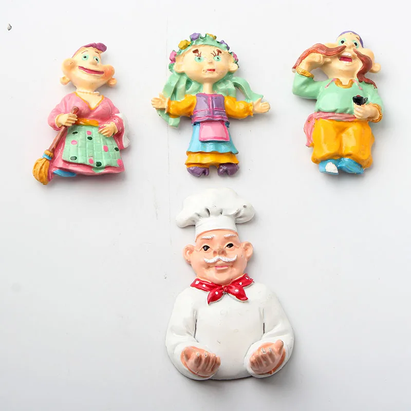 Смола холодильник для путешествия магнит мультфильм украшения DIY магнитная