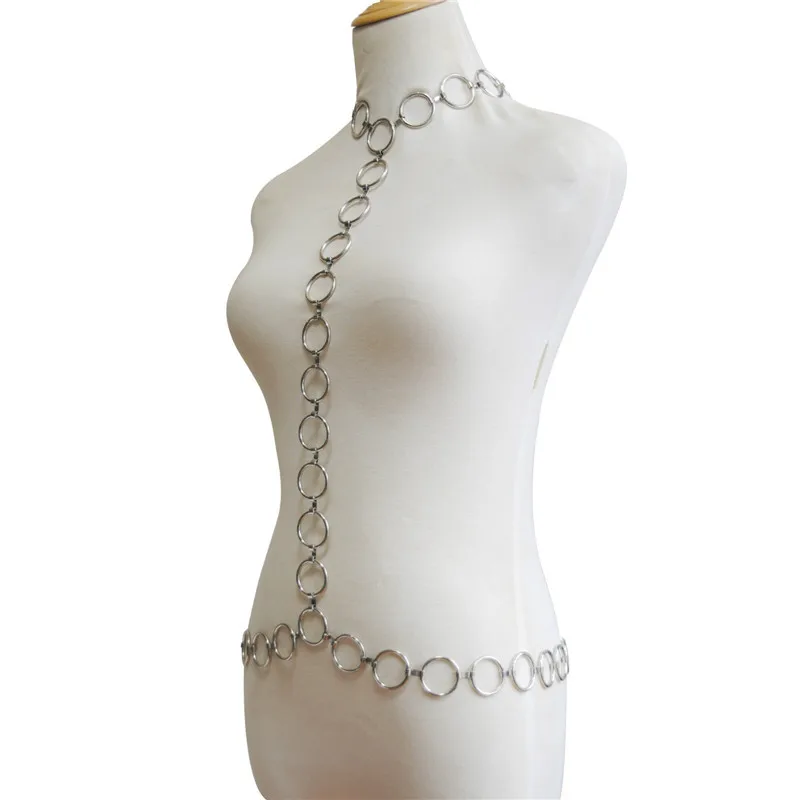 

Body Chain Jewelry Harness Gothic Bodychain Necklace For women Sexy Waist Belly Belt Festival Girls Punk Fashion Accessories