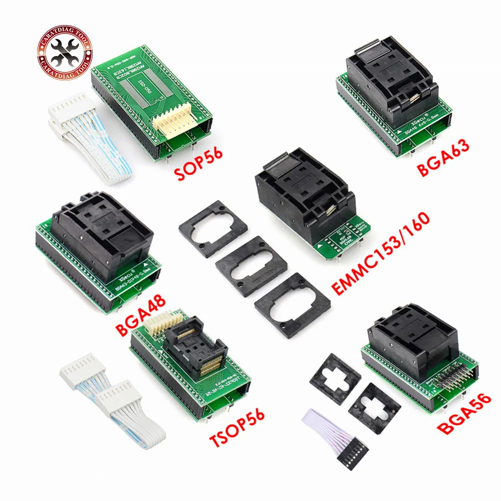 100% Оригинальный BGA63 BGA64 BGA48 BGA169 TSOP32 TSOP40 TSOP48 TSOP56 ADP-SS0-056-0.8 адаптеры для