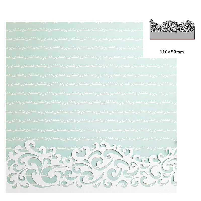 

Wave Dies Frame Metal Cutting Dies Cut Die Mold Wave Decoration Scrapbook Paper Craft Knife Mould Blade Punch Stencils Dies 2021