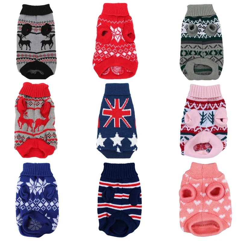 

Dog Pet Puppy Cat Jumper Knit Sweater Clothes Knitwear Coat Warm Costume Apparel