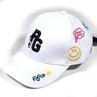 new high quality unisex golf hat ins black and white hat embroidered sports golf cap