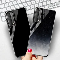 tempered glass case for huawei p smart 2021 cases luxury fundas on p smart 2019 2020 cover honor 50 pro 10 lite phone bumper bag