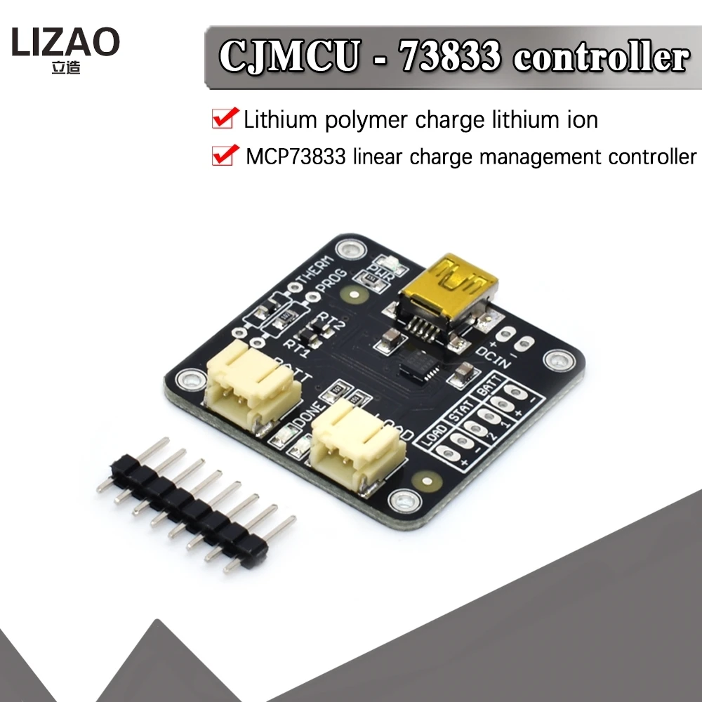 CJMCU-73833 MCP73833 линейная плата контроллера управления зарядкой литий-полимерное