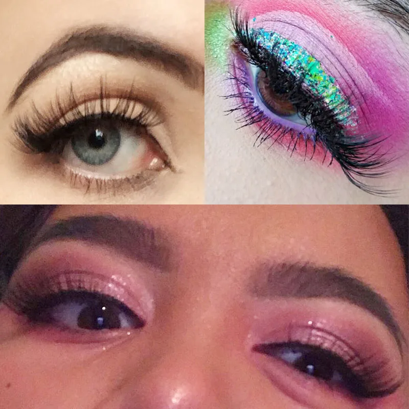 10 пар 3D искусственный норковый волос накладные ресницы натуральные спутанные