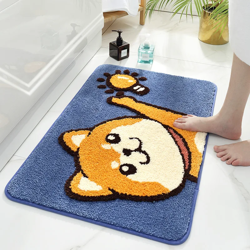 Новые Мультяшные коврики для ванной с рисунком собаки и кошки коврик спальни