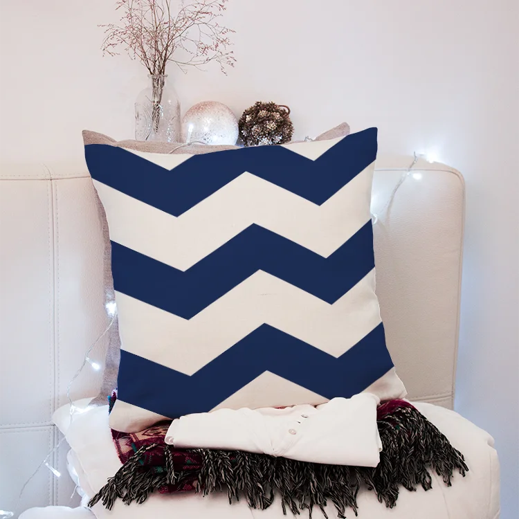 Новинка 2020 чехол для подушки с геометрическим рисунком Простые Модные льняные