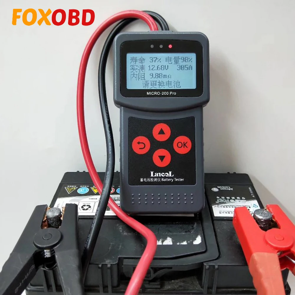 Устройство для диагностики автомобильных аккумуляторов MICRO-200 PRO 12 в 24 В AGM EFB Gel |