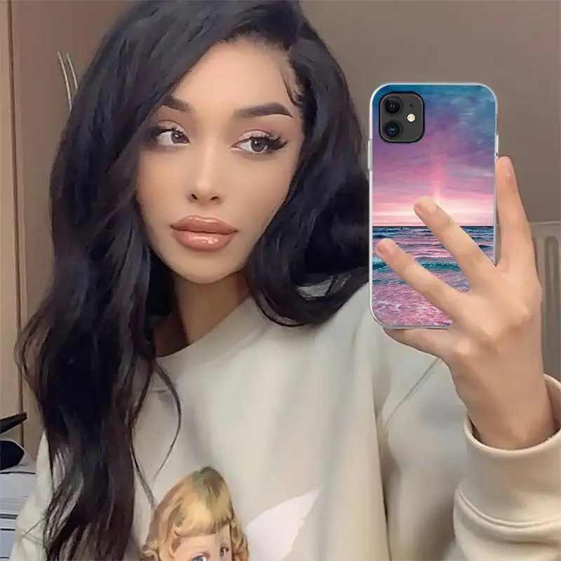 

Pink love clouds starry sky Phone Case For iphone 12 mini 5 5s 5c se 6 6s 7 8 plus x xs xr 11 pro max