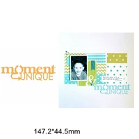 french moment unique sentence words letter alphabet metal cutting dies scrapbook craft make cards embossing paper die cut hot