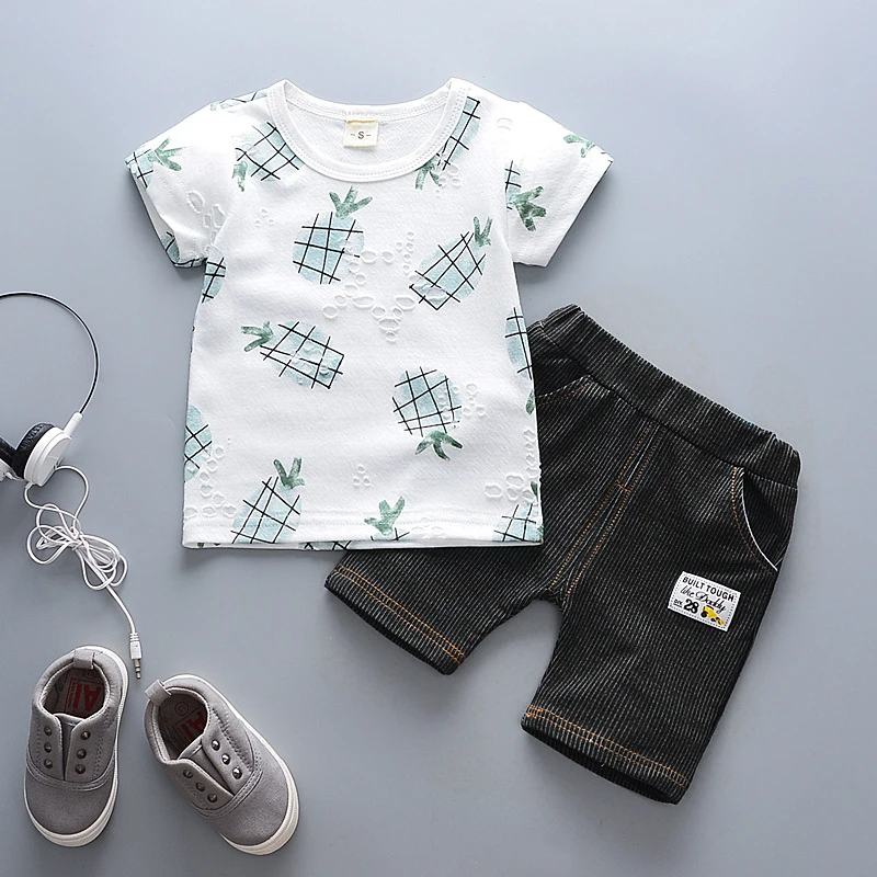 BibiCola Baby Boy Clothes Summer Children Clothing 2020 New Kids Cotton Cute Sets Outfit Costumes Set |