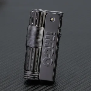 Новинка 2020, крутая Зажигалка для шлифовального круга IMCO Love, австрийская зажигалка с черным Льдом Из Нержавеющей Стали, металлическая зажигалка в стиле ретро, керосиновая зажигалка