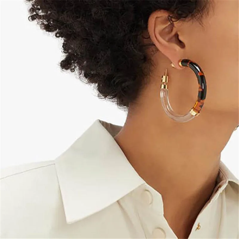 

2021 новые акриловые серьги для женщин, серьги, большие геометрические серьги-капли, женские модные украшения «сделай сам»