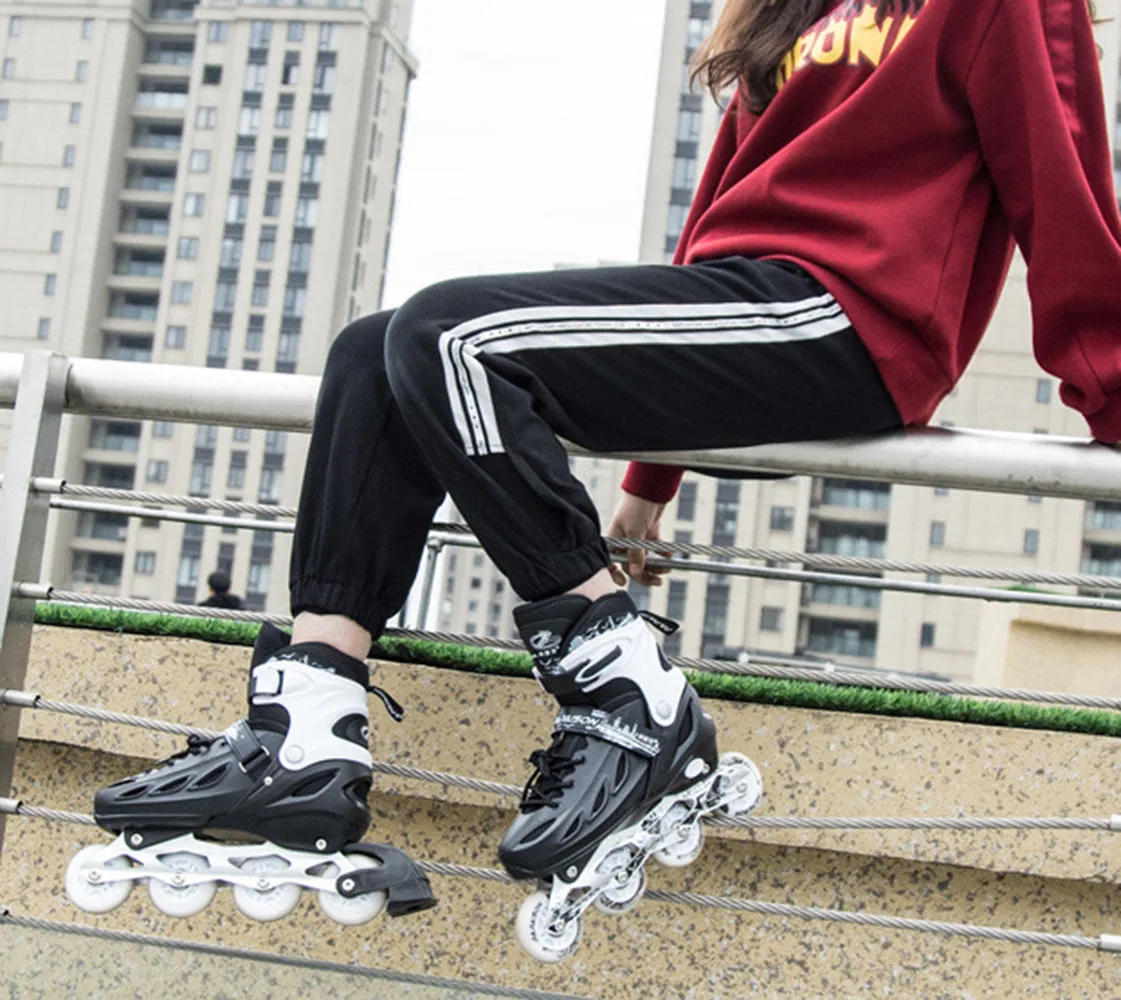 Детский милый стабильный балансировочный слалом параллельный Мигающий Ролик