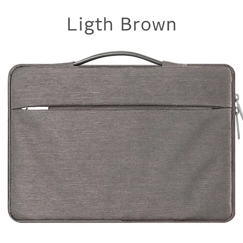 Light Brown Бренд anki чехол для ноутбука 1", 13", 1", 15, 15,6 дюймов, ручная сумка для Macbook Air Pro 13,3", 15," - Цвет: Light Brown