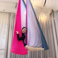 elastic 5 meters 2021 aerial yoga hammock flying swing latest multifunction anti gravity yoga belts for yoga training yoga belt