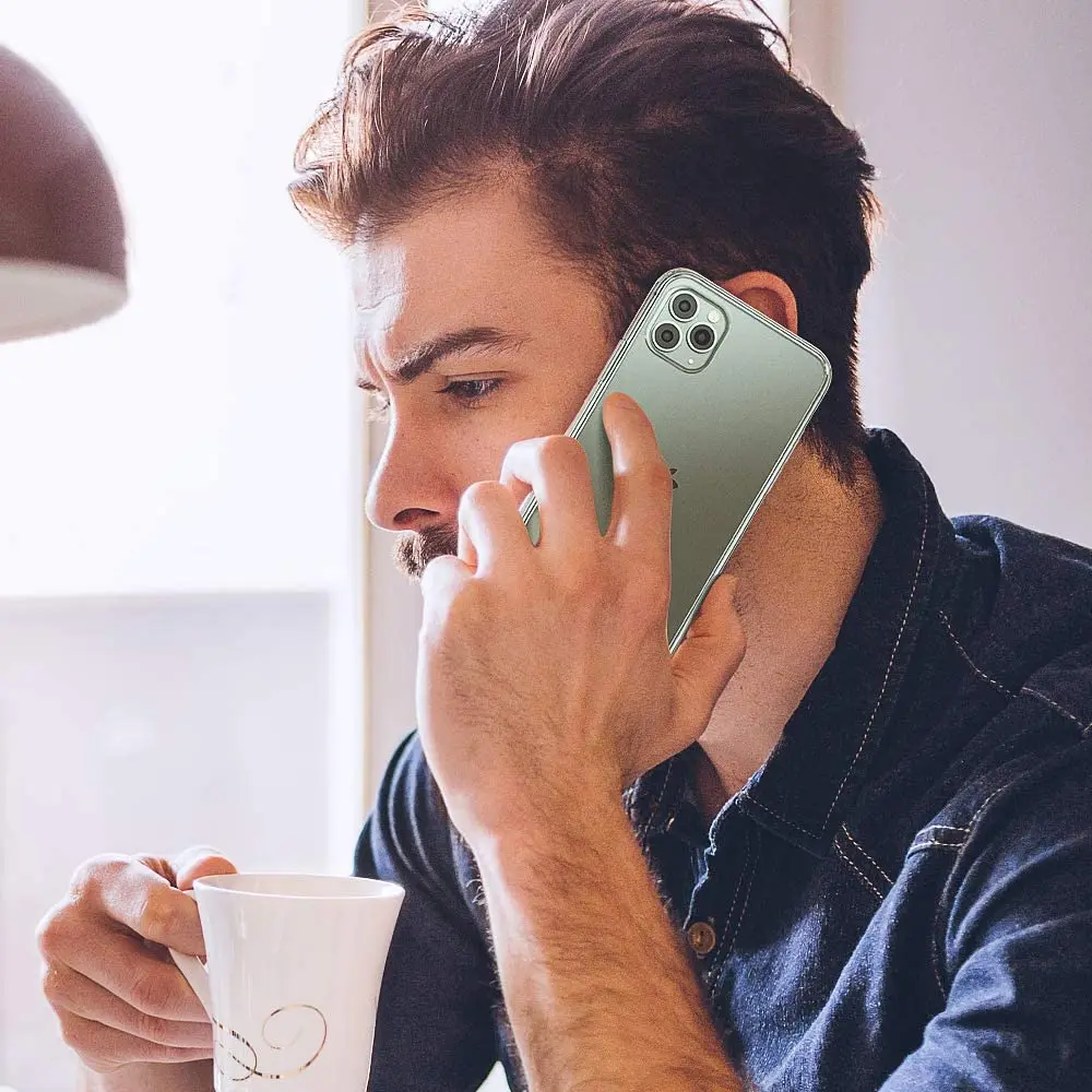 Противоударный Прозрачный чехол для Apple iPhone 11 Pro Max iPhone11 Жесткий ПК Мягкий ТПУ