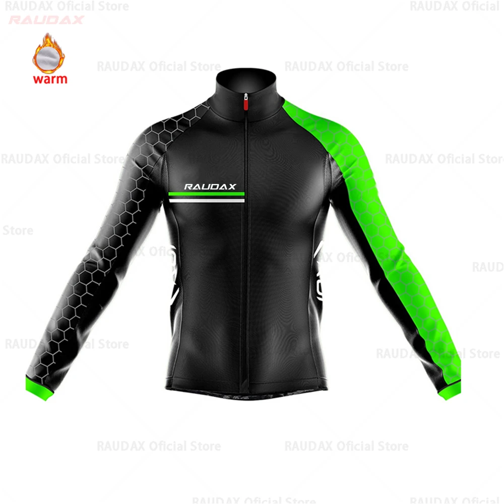 jersey only Мужская Джерси для велоспорта Pro Team raudax зимняя флисовая одежда для велоспорта MTB велотрусы Ropa Ciclismo триатлон - Цвет: jersey only