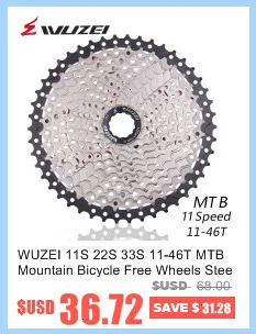 WUZEI 11/12 speed 11-50T 52T кассета Сверхлегкий велосипед Freewheel 11T CNC Freewheel горный велосипед запчасти для Shimano GX