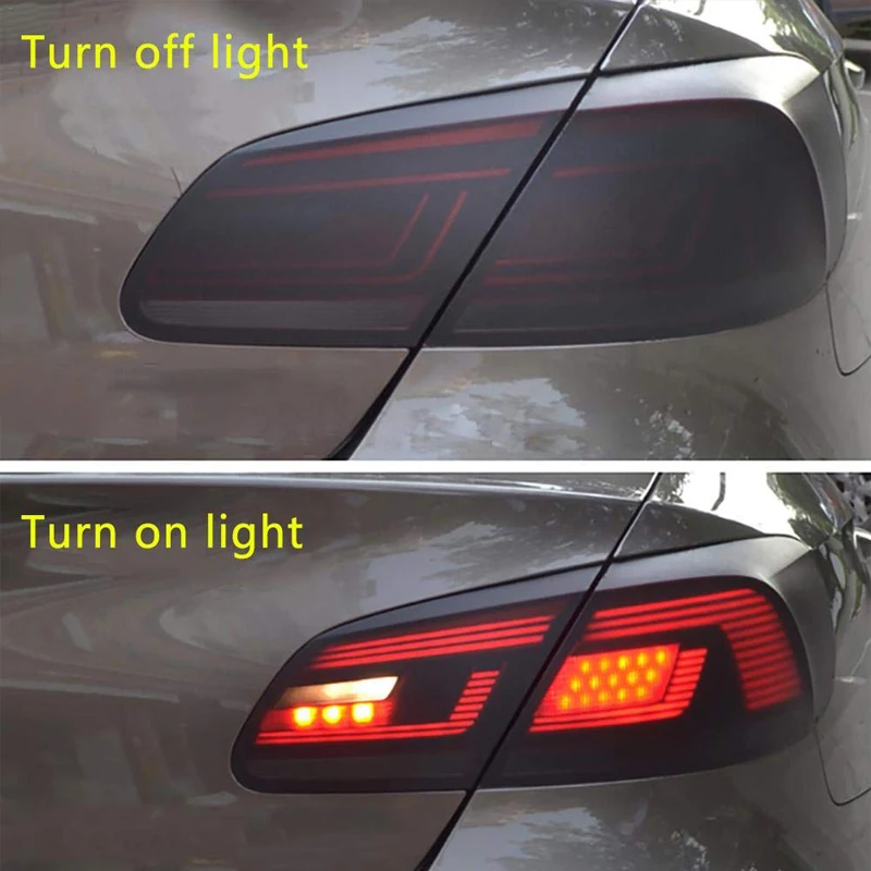 2 м автомобильный светильник Стикеры Головной фонарь хвост с тиснением для