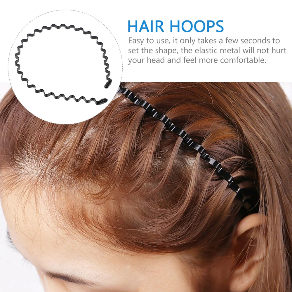 

10pcs Invisible Face Washing Hair Hoops Makeup Hairbands Boy Sports Hair Hoops