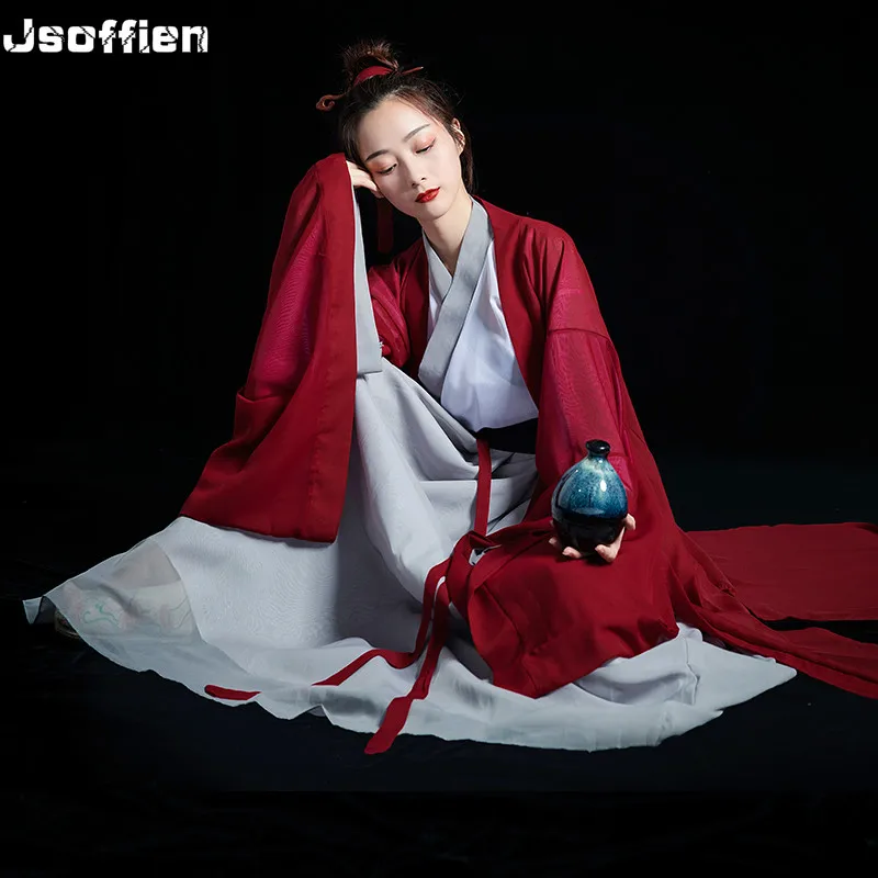 Винтажный костюм ханьфу для женщин традиционный китайский фехтовальщика Хана