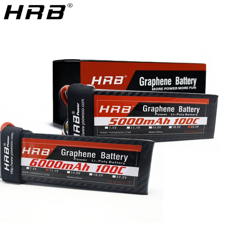 HRB Graphene 2S 7.4V 6000mAh 100C Lipo