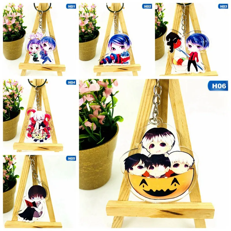 Брелок для ключей с двухсторонней подвеской из акрила аксессуары аниме брелок