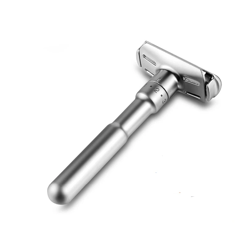 1 razor 5 blades 1 Бритва, 5 лезвий, безопасная бритва с двойными краями, классическая мужская бритва, регулируемая бритва, 1-6 файлов, бритва для удаления волос - Цвет: 1 razor 5 blades