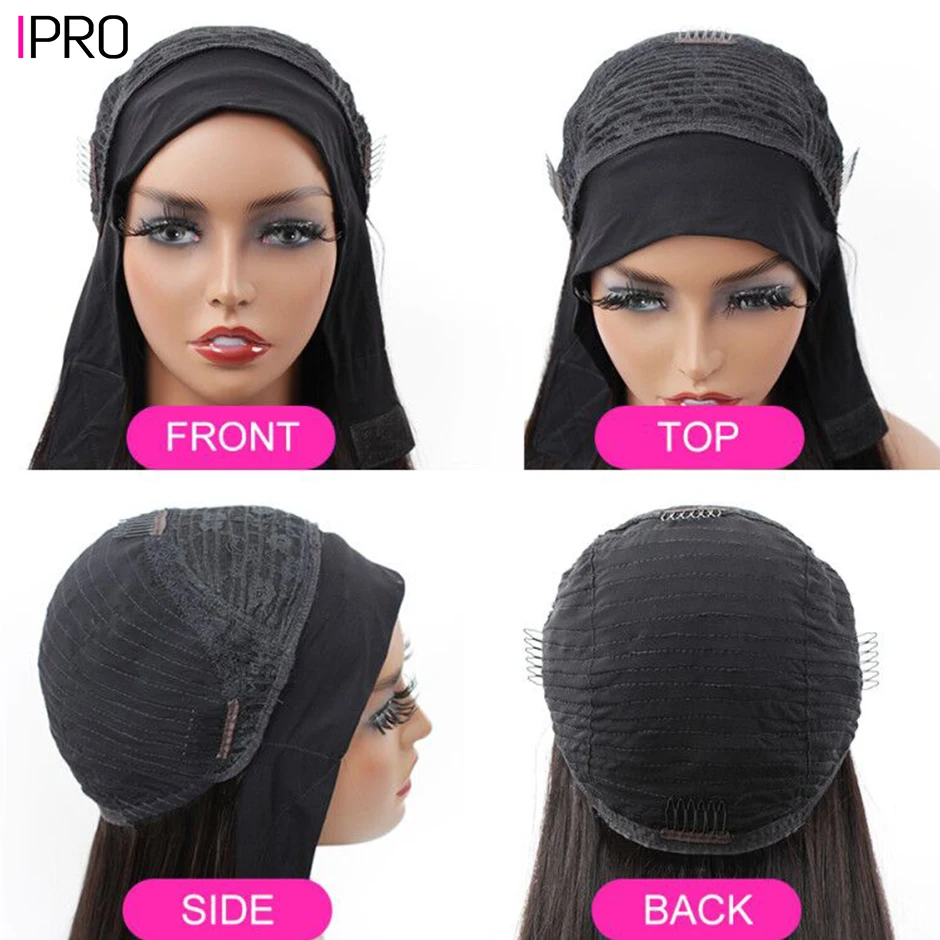 IPRO искусственные человеческие волосы головная повязка малазийские с глубокой