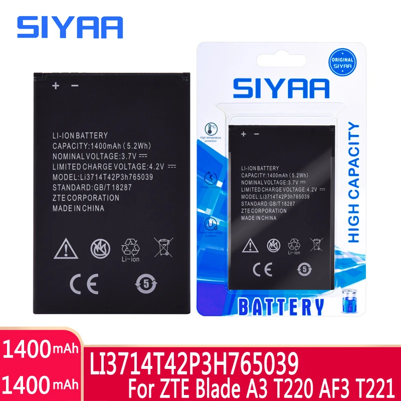 Аккумулятор для телефона SIYAA LI3714T42P3H765039 сменный оригинальный аккумулятор большой