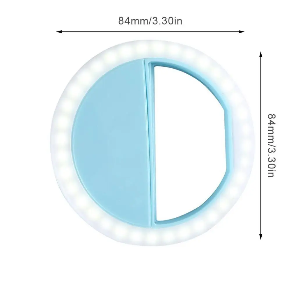 

New Led Camera Light Mobile Phone Clip Lens Light Lamp Round Portable Selfie Flashlight Mini Camera Flashlight Litwod Led Bulbs