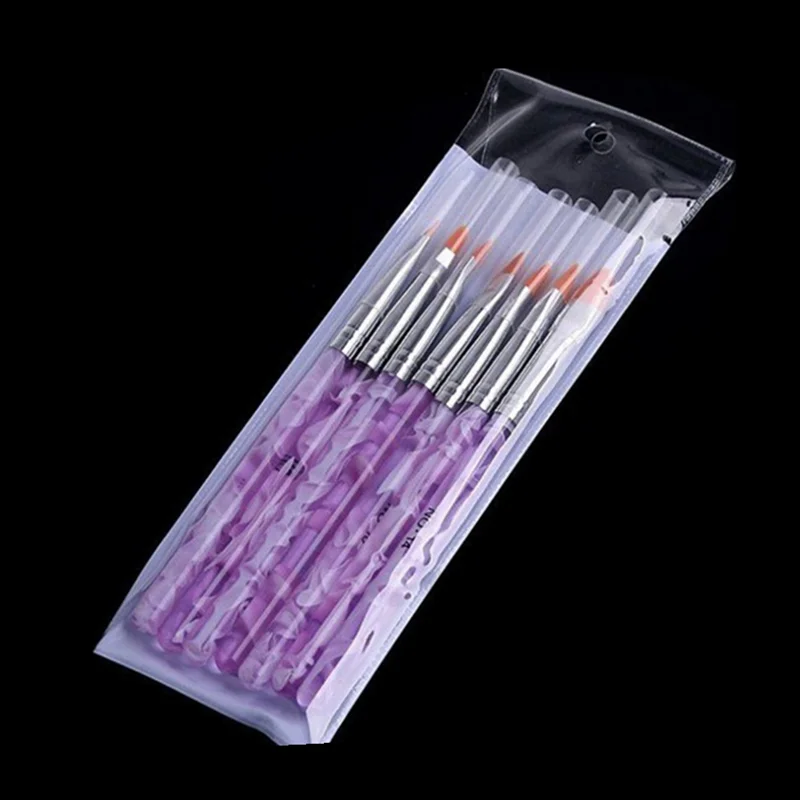 7 шт./компл. сделай сам инструменты для ногтей Новая мода плоский УФ-гель