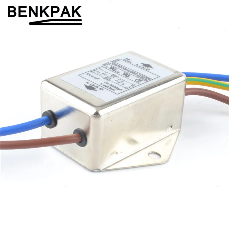 Однофазный фильтр электромагнитного помех 10 А 115 в фоторазъем помещения|filter cage|emi